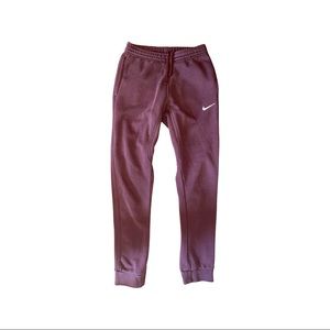 Nike Tapered Joggers • Small • Maroon